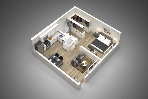 1 bed 1 bath at Presidio Palms Apartments, Tucson